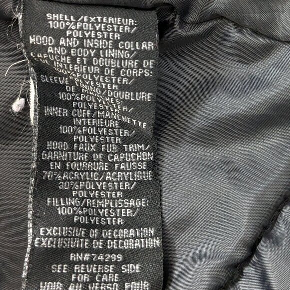 Steve Madden Girl's Winter Coat Size M ( 10-12 ) Black - Picture 12 of 13